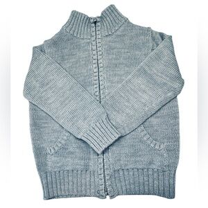 OLD NAVY Gray Knit Zip-Up Cardigan (Size 4T)